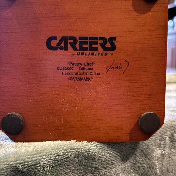 VANMARK "CAREERS" PASTRY CHEF FIGURINE LIMITED EDITION #1/036-Repair - Picture 8 of 16